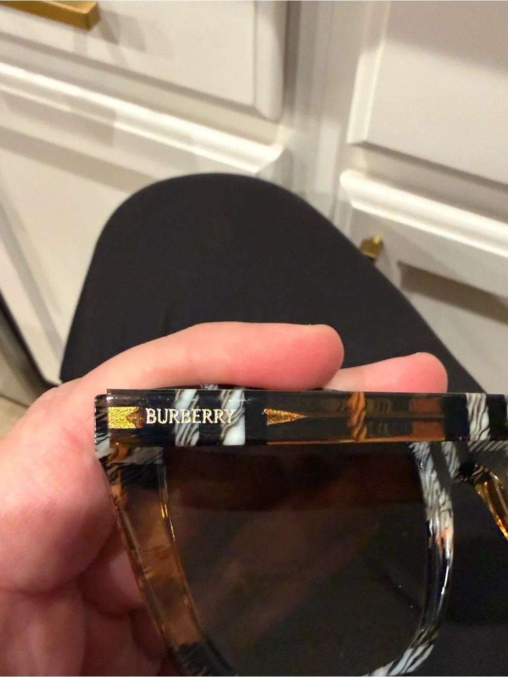 Burberry Multicolor Tortoiseshell Square Sunglasses